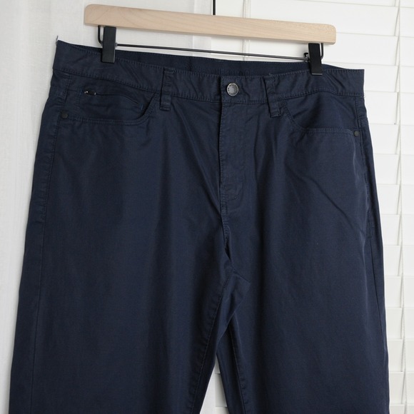 Weatherproof Chino Pants Mens 34x30 Navy Blue Zipper Pocket - Picture 3 of 9
